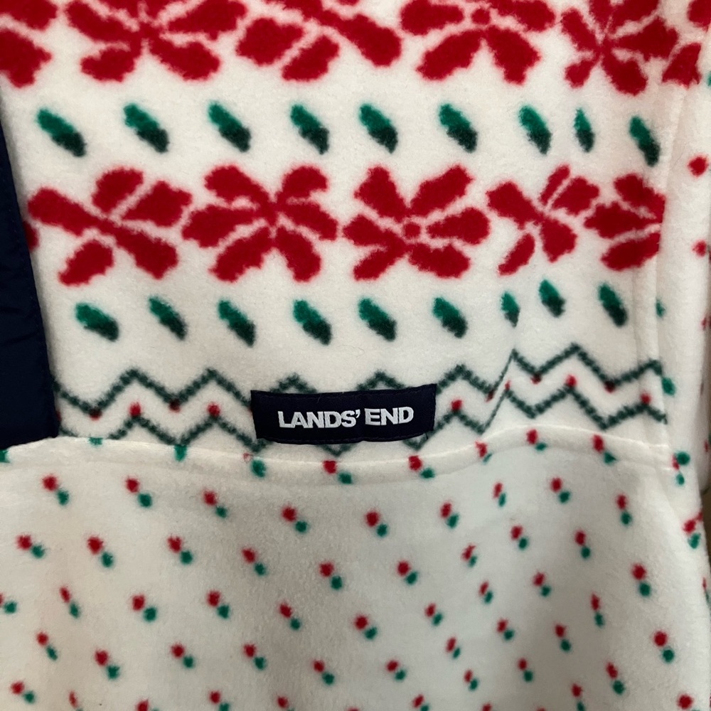 Lands’ End winter fleece pullover